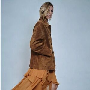 SUEDE LEATHER JACKET ZW COLLECTION LIMITED NWT